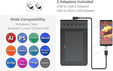 XP-PEN Star G640s Graphics Digital Tablet with Battery-Free Stylus - PakByte Computers