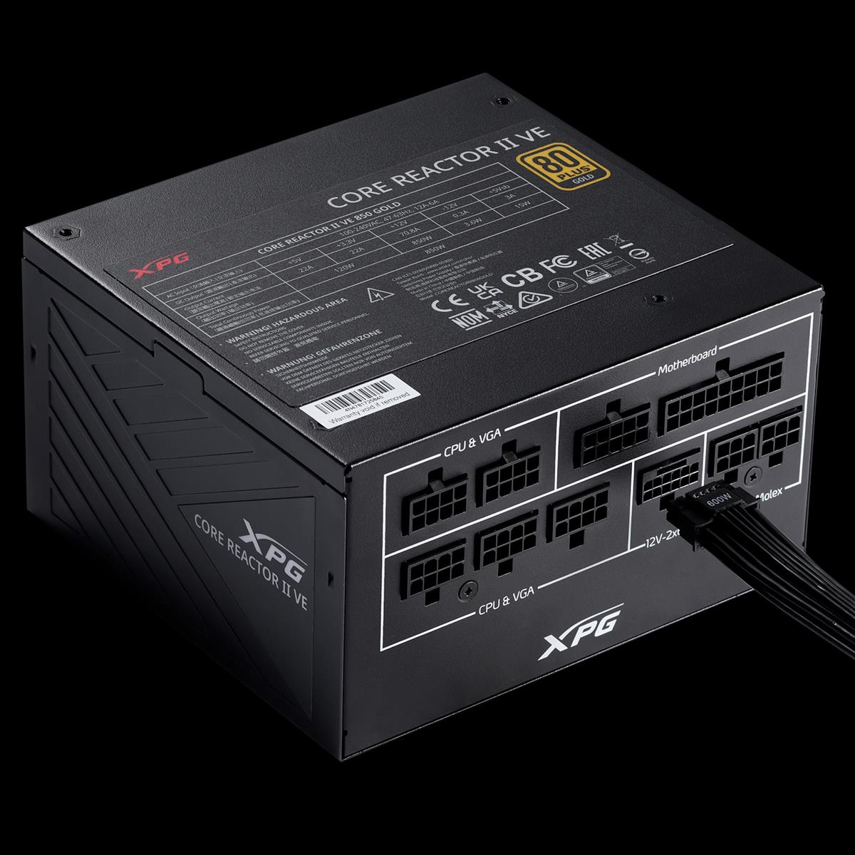 XPG Core Reactor II VE 850W 80 Plus Gold Fully Modular Power Supply - PakByte Computers