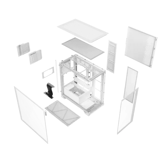 XPG INVADER X Mid-Tower Gaming Case - White - PakByte Computers