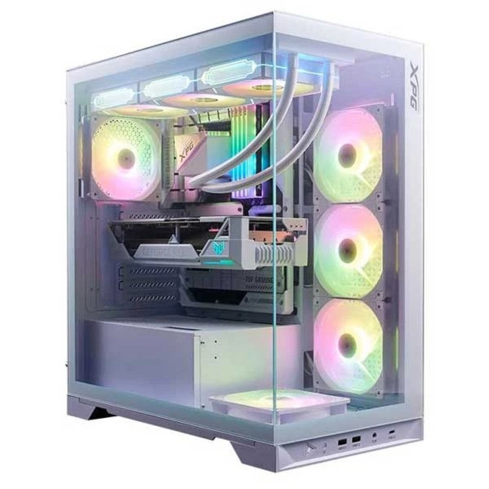 XPG Invader X BTF Mid-Tower ATX Gaming Case - White - PakByte Computers