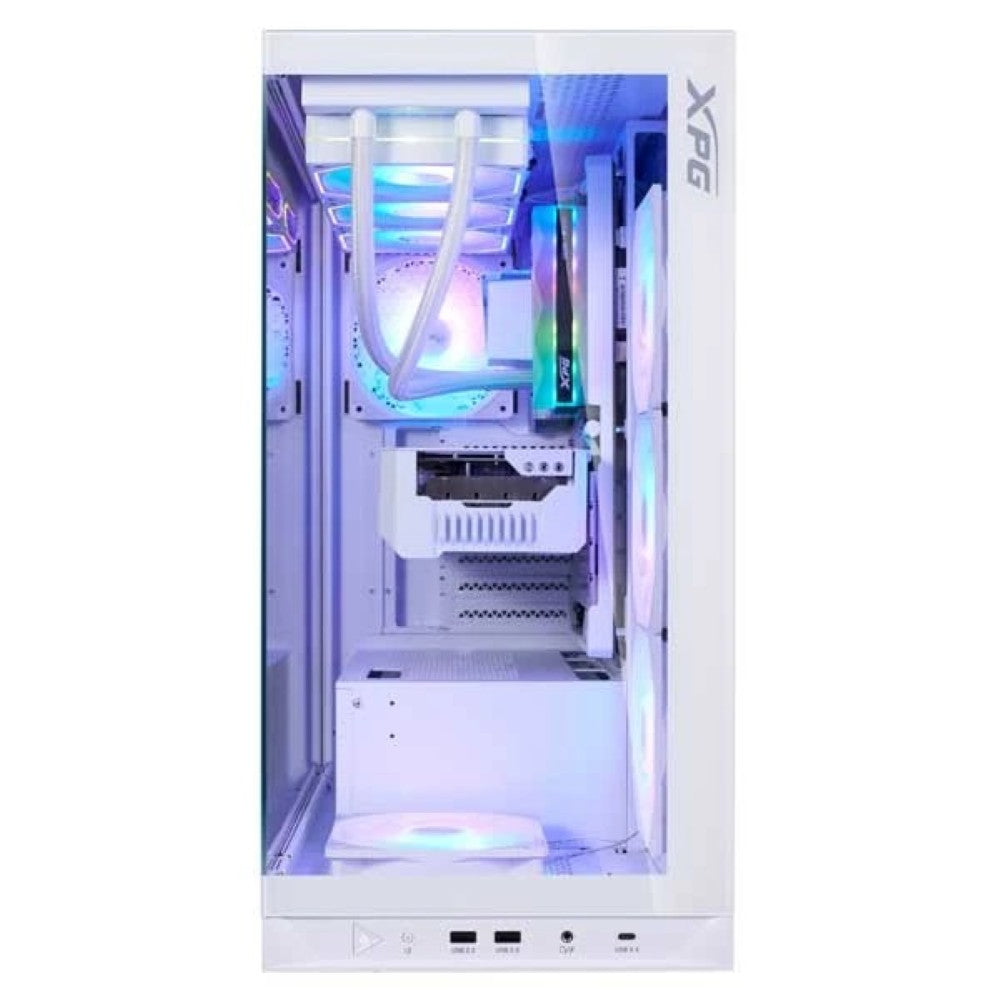 XPG Invader X BTF Mid-Tower ATX Gaming Case - White - PakByte Computers