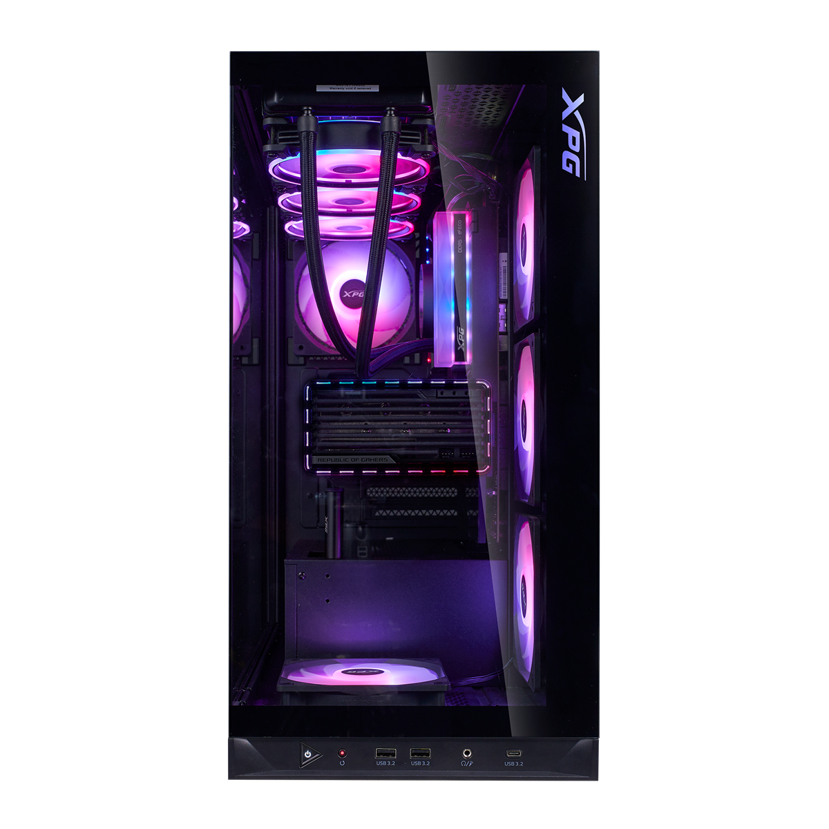 XPG Invader X BTF Mid-Tower ATX Gaming Case - Black - PakByte Computers