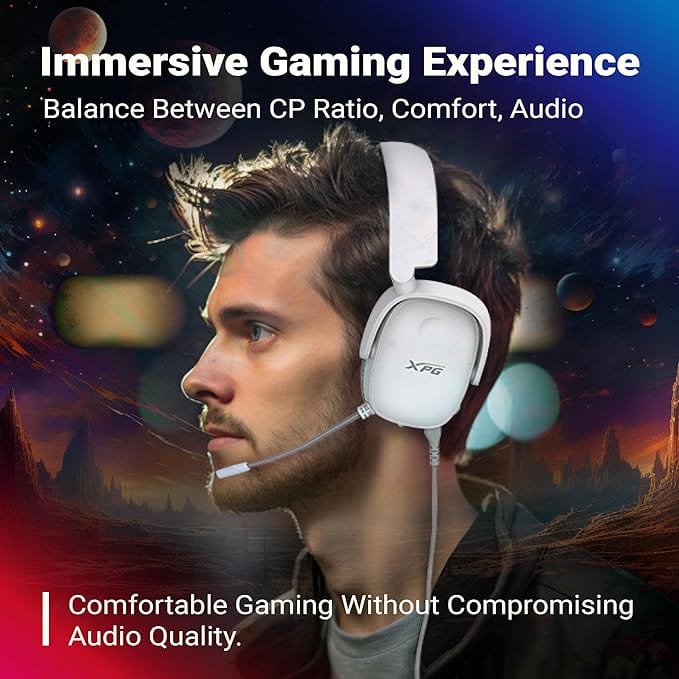 XPG PRECOG - S Gaming Headset WHITE - PakByte Computers