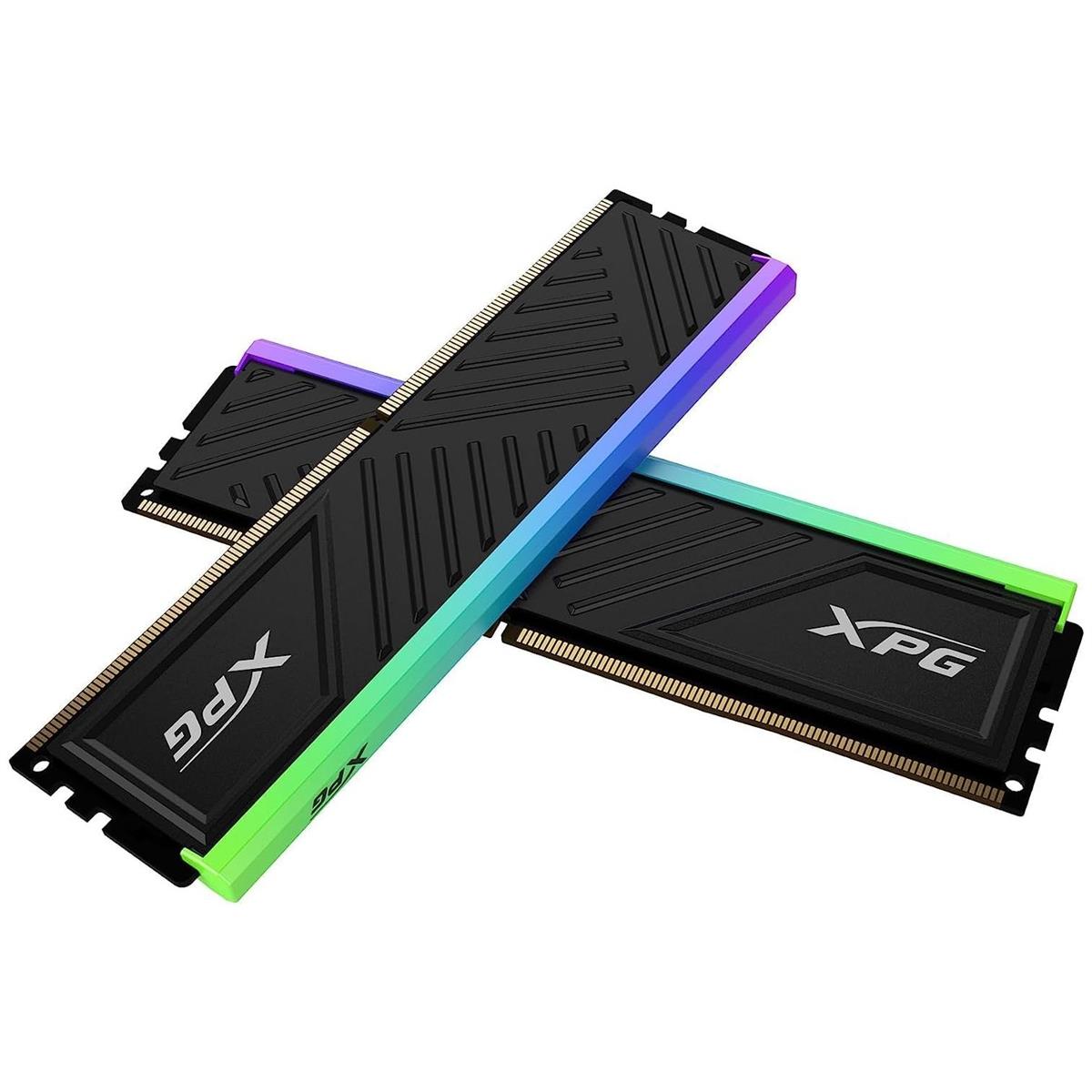 XPG Spectrix D35G RGB 32GB (2x16GB) 3600MHz C18 DDR4 DRAM Desktop Memory - Black - PakByte Computers