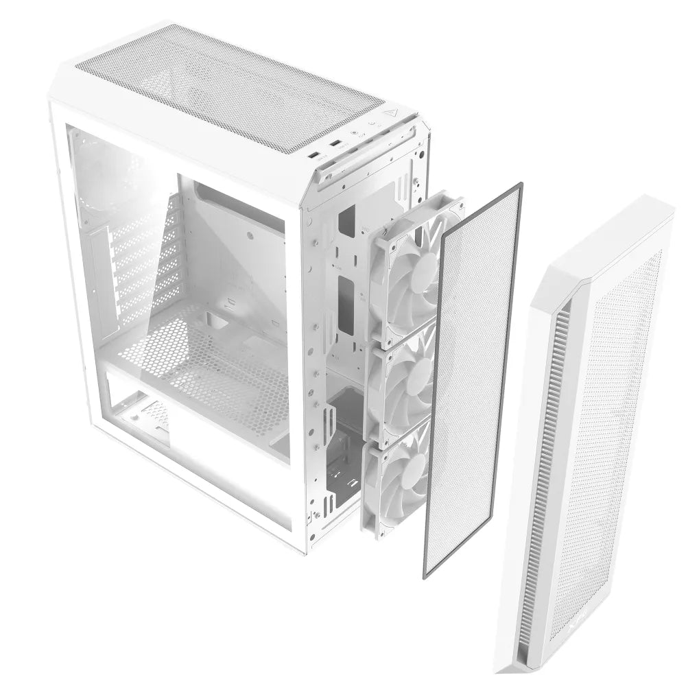 XPG VALOR AIR Plus Mid Tower Gaming Case – White - PakByte Computers