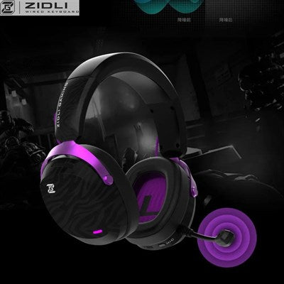 Zidli Magnetic Power ZGH05 Gaming Headset - Black - PakByte Computers