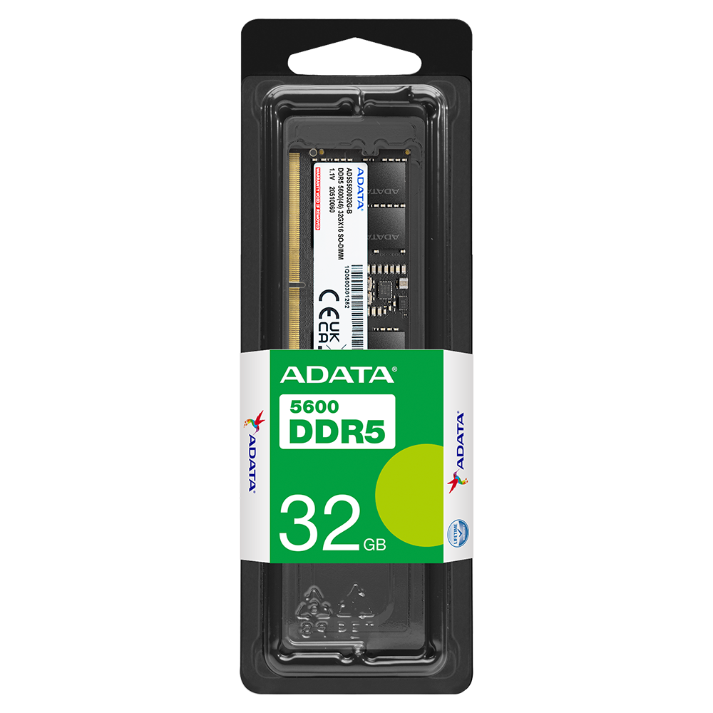 Adata 32GB (1x32GB) 5600MHz C46 DDR5 Laptop Memory
