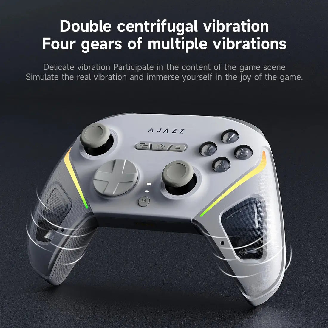Ajazz GP100 Pro Tri-Mode Wireless Gaming Controller - White