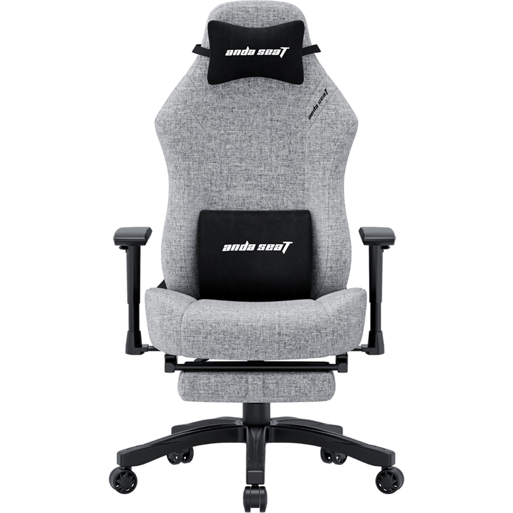 AndaSeat Luna Pro Gaming Chair with Footrest – Grey Fabric