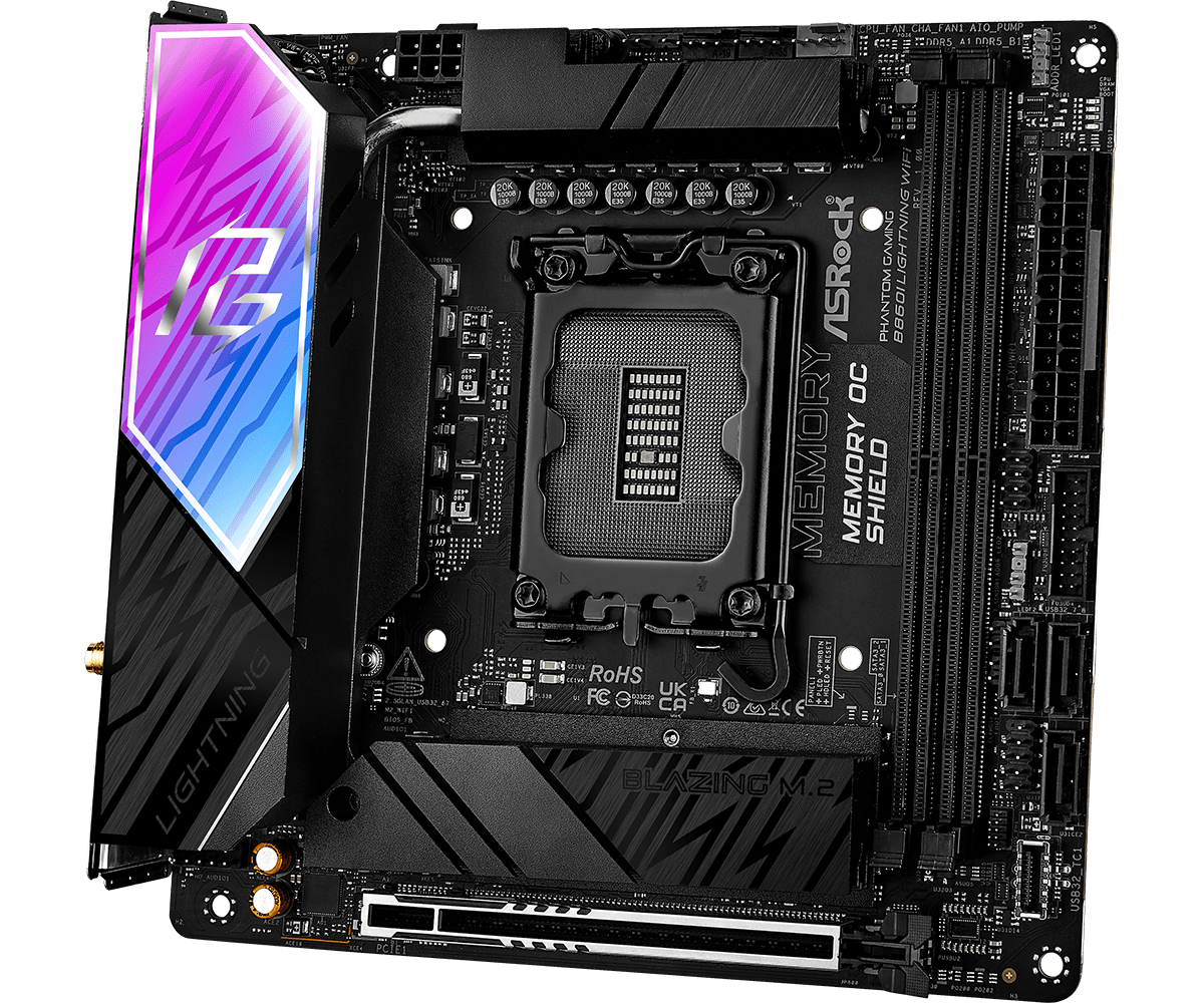 ASRock B860I Lightning WiFi Phantom Gaming DDR5 Motherboard