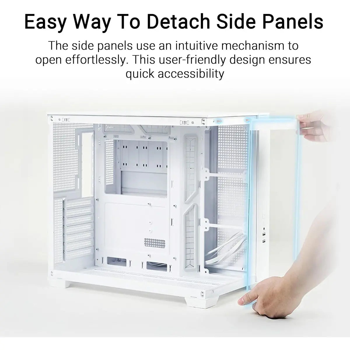 Asus A32 Plus TG ARGB White Mid-Tower ATX Case - White - PakByte Computers