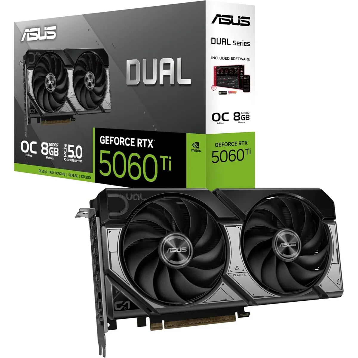 Asus Dual GeForce RTX 5060 Ti 8GB GDDR7 OC Edition Graphics Card