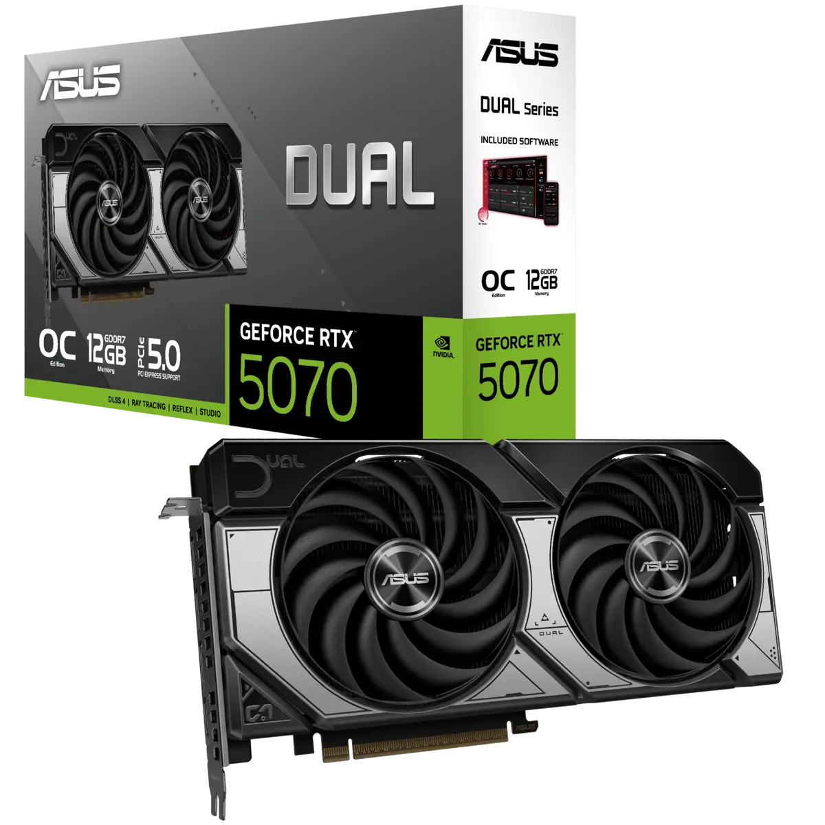 Asus Dual GeForce RTX 5070 12GB GDDR7 OC Edition Graphics Card