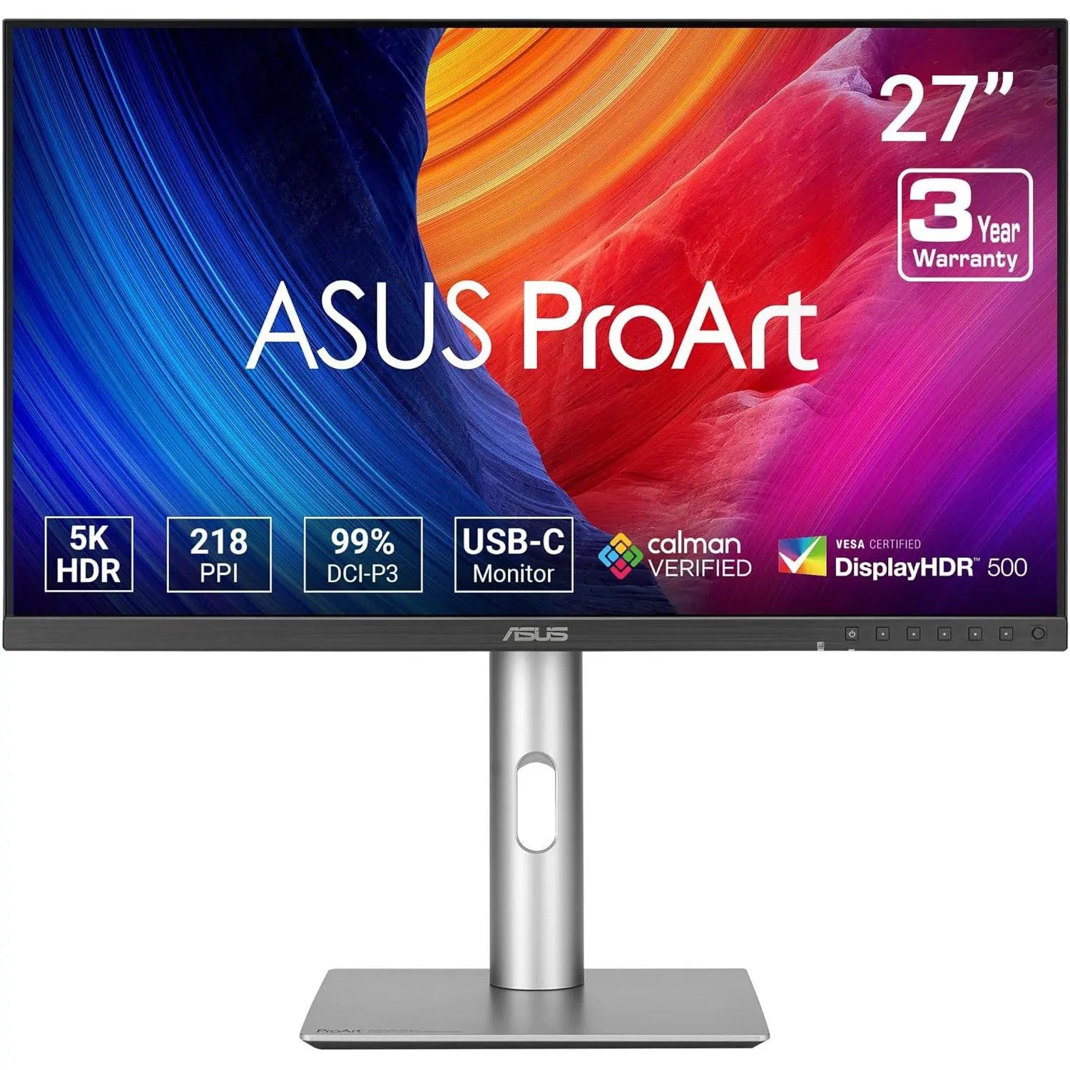 Asus ProArt Display PA27JCV 27” 5K HDR 60Hz Professional Monitor