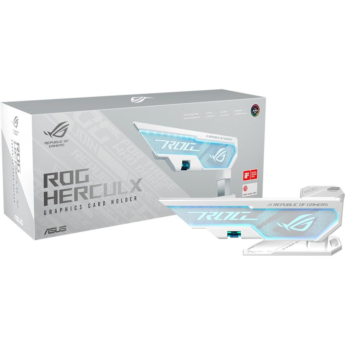 Asus Rog Herculx Graphics Card Holder - White