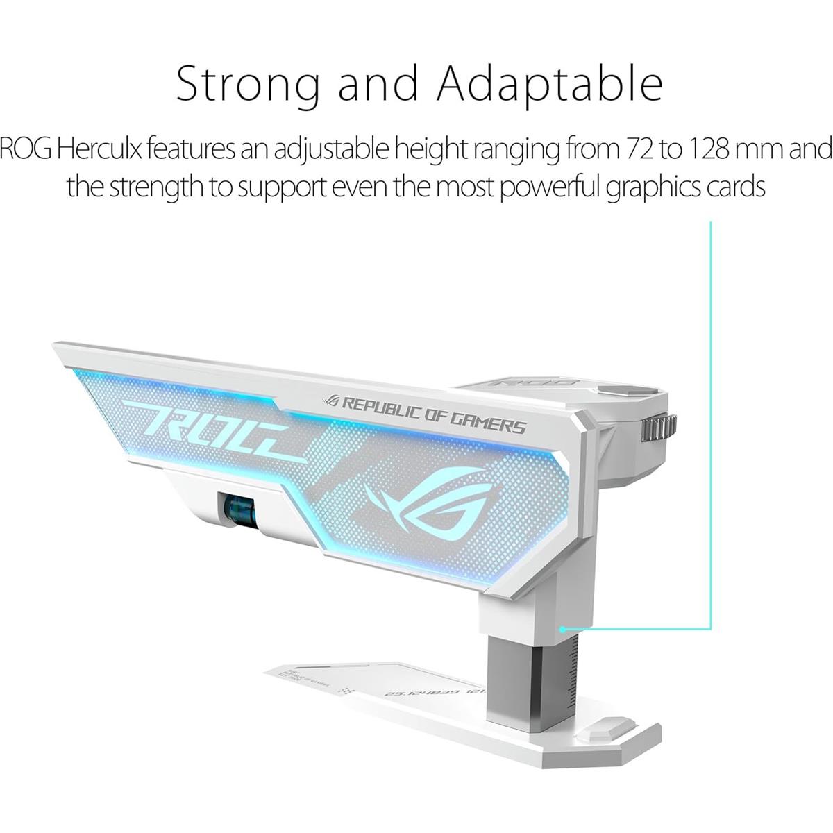 Asus Rog Herculx Graphics Card Holder - White
