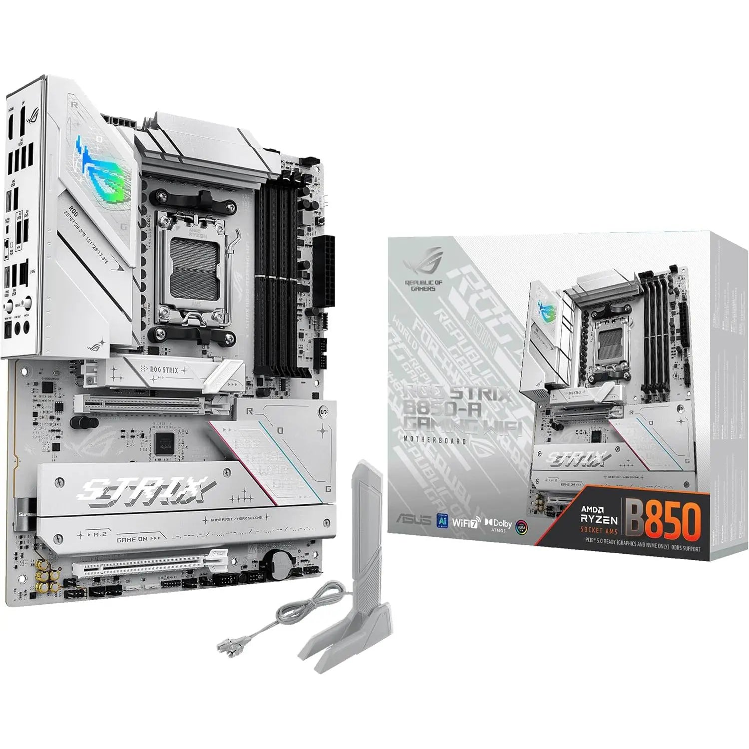 Asus Rog Strix B850-A Gaming DDR5 WiFi AMD AM5 ATX Motherboard - PakByte Computers