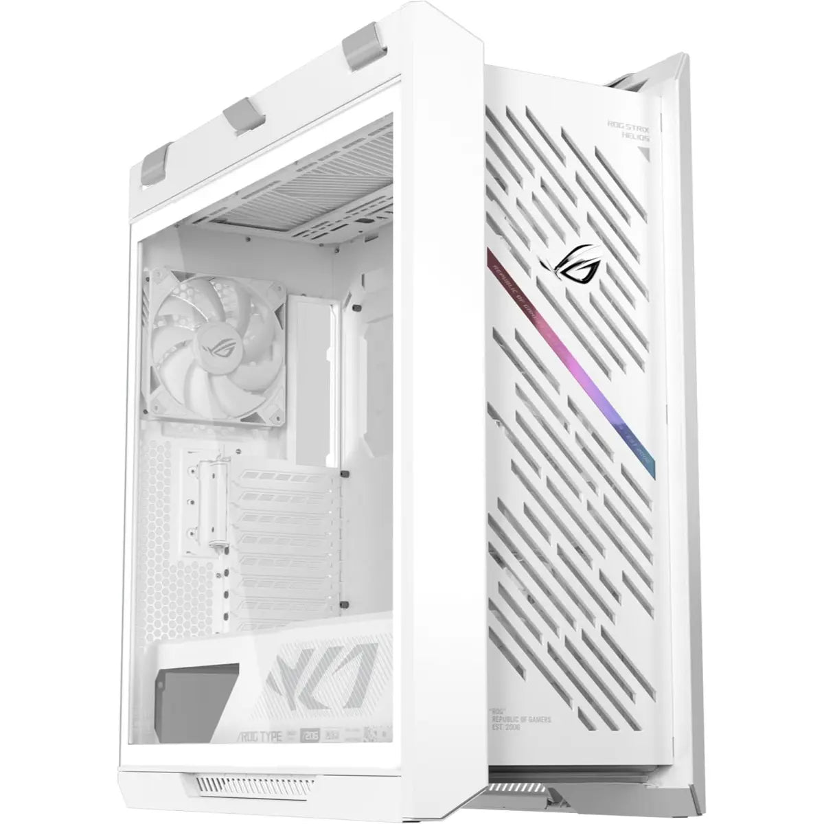 Asus Rog Strix Helios II EATX Mid-Tower Gaming PC Case - White
