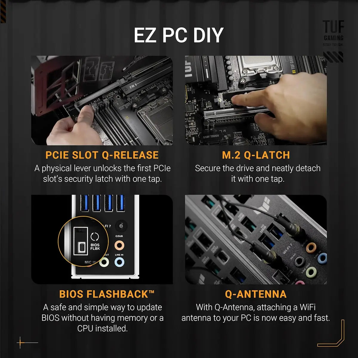 Asus Tuf Gaming B850-Plus Wifi AMD AM5 ATX Motherboard