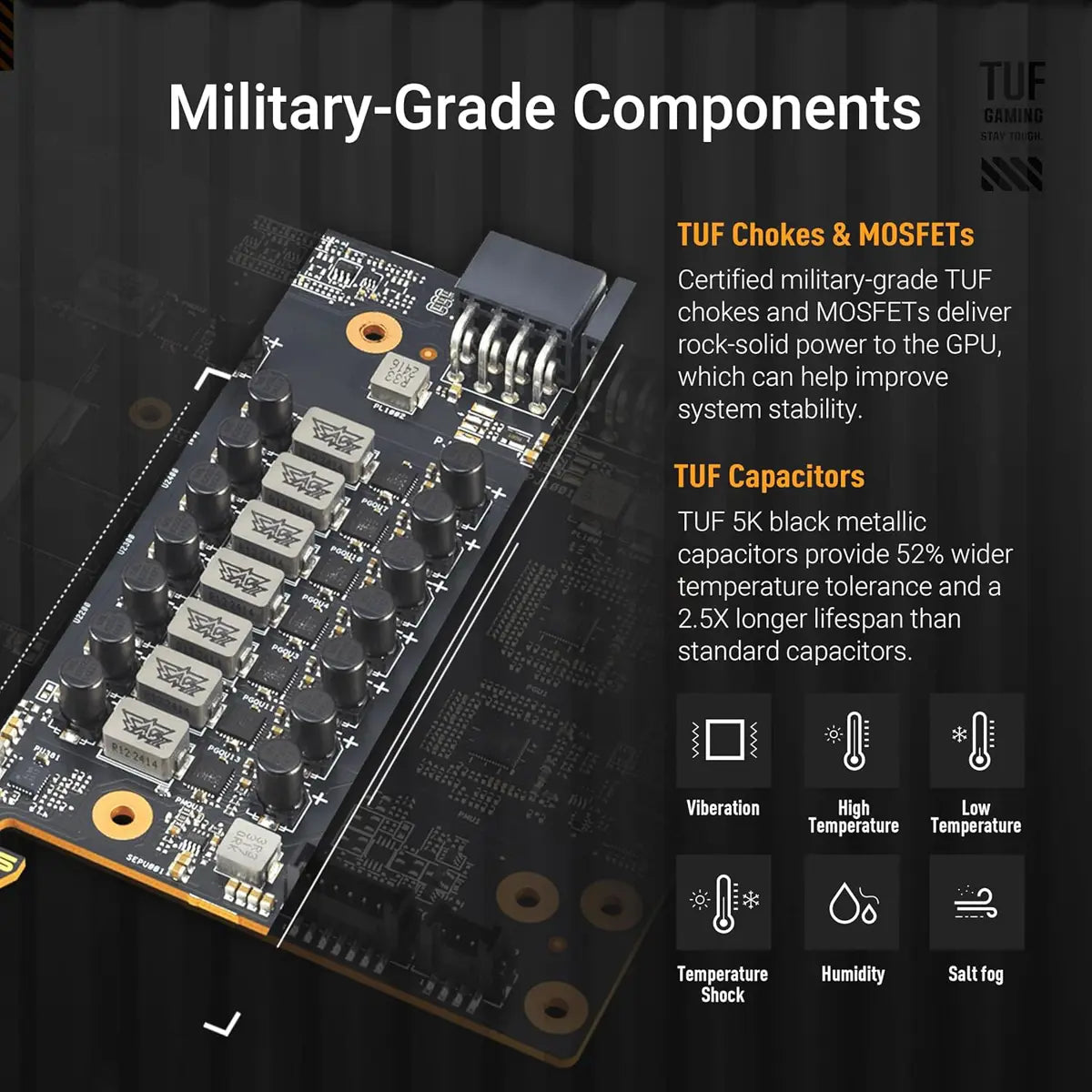 Asus Tuf Gaming Radeon RX 9070 XT OC Edition 16GB GDDR6 Gaming Graphics Card