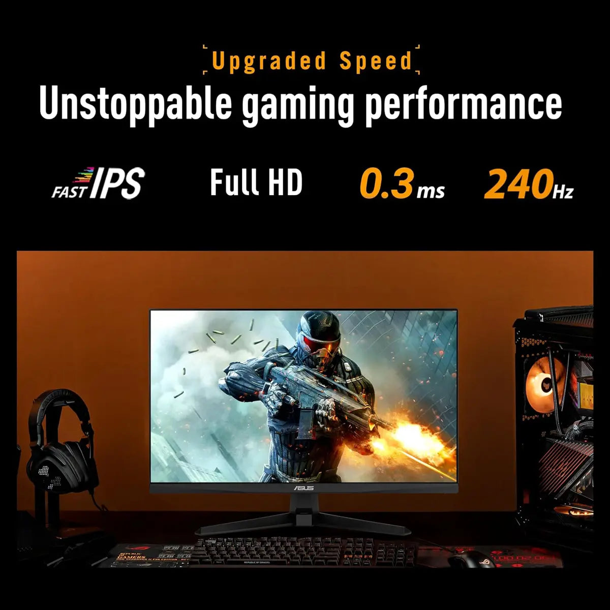 Asus Tuf Gaming Series 5 VG249QM5A 24” 1080P Gaming Monitor