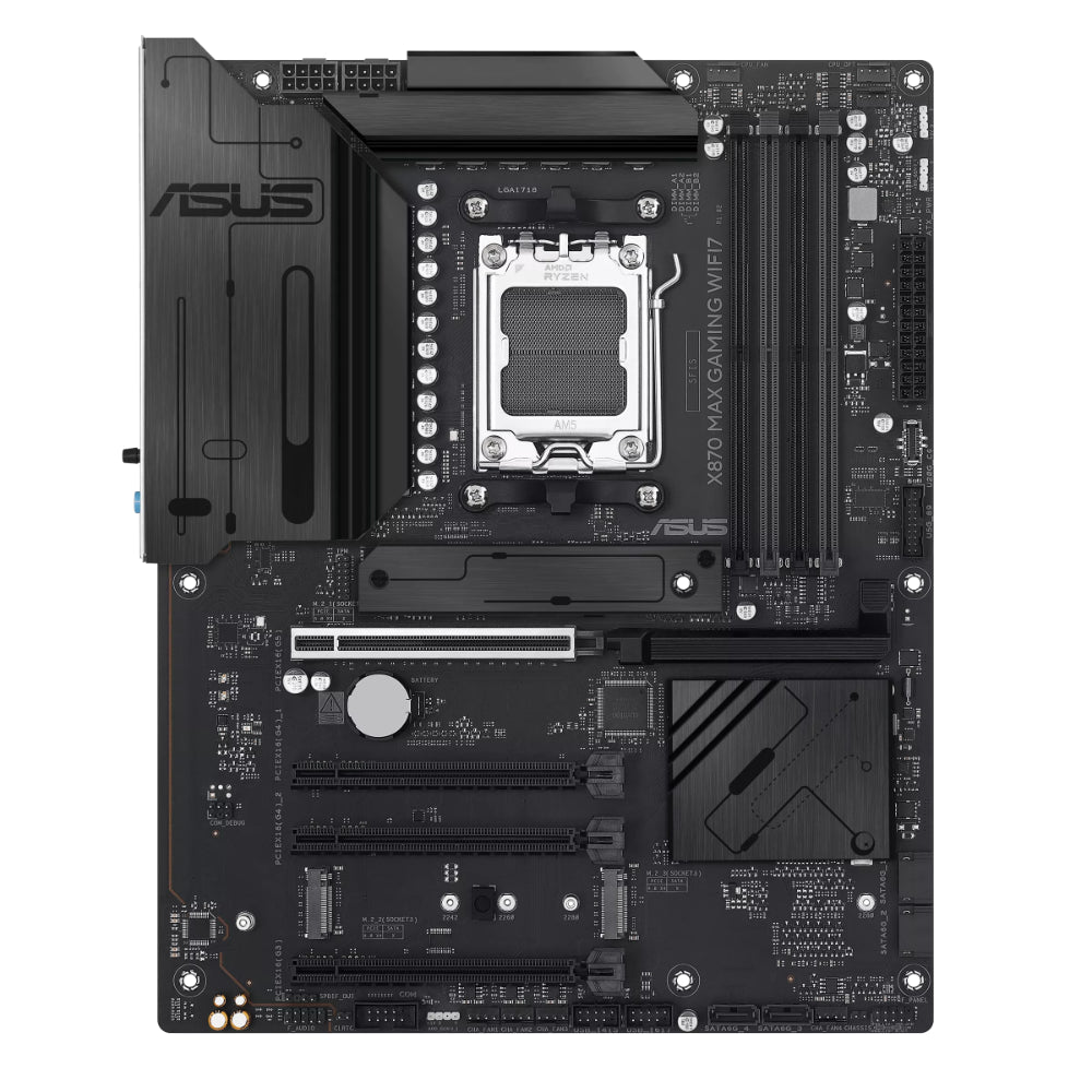 Asus X870 Max Gaming WIFI7 AMD AM5 ATX Motherboard - Black