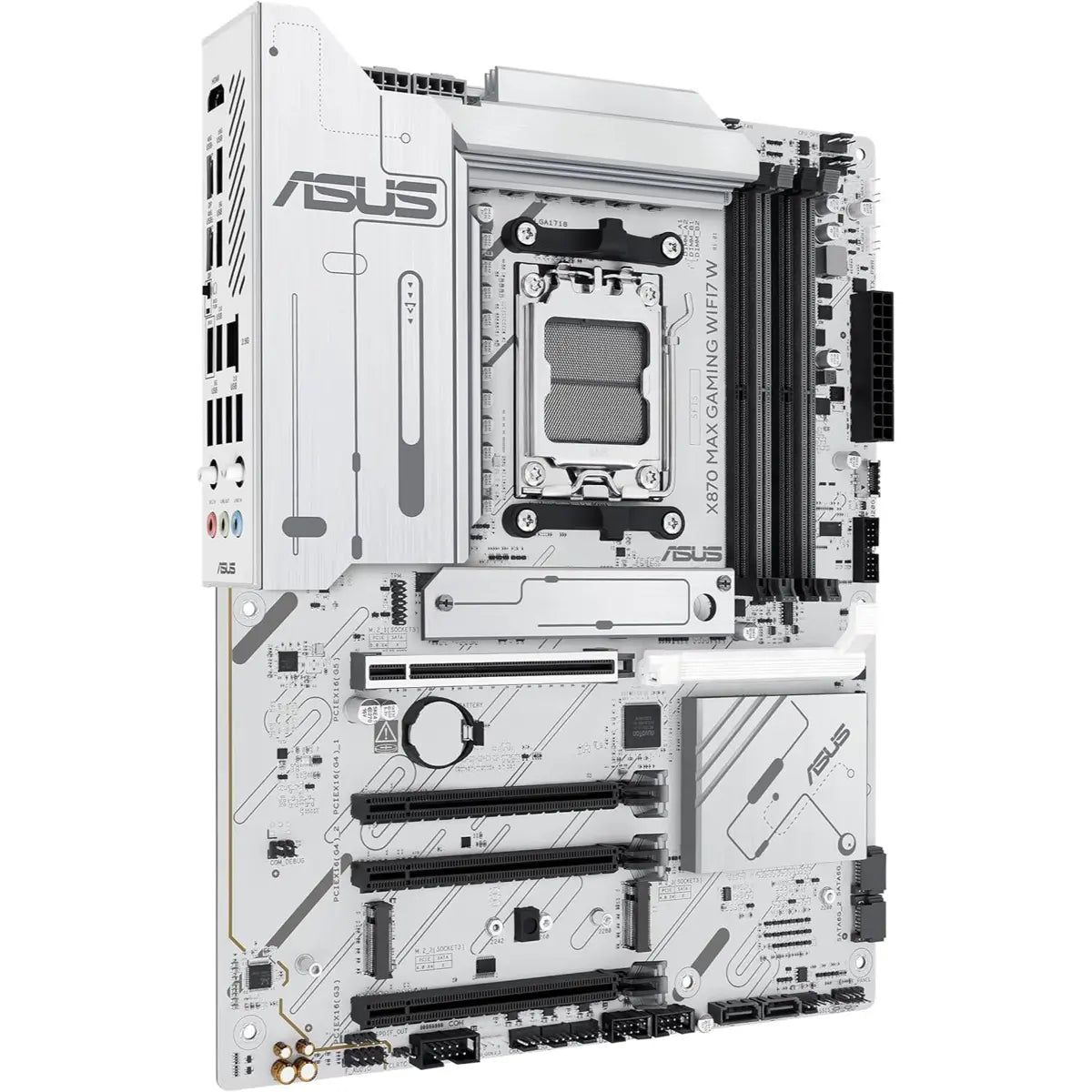 Asus X870 Max Gaming WIFI7 AMD AM5 ATX Motherboard - White