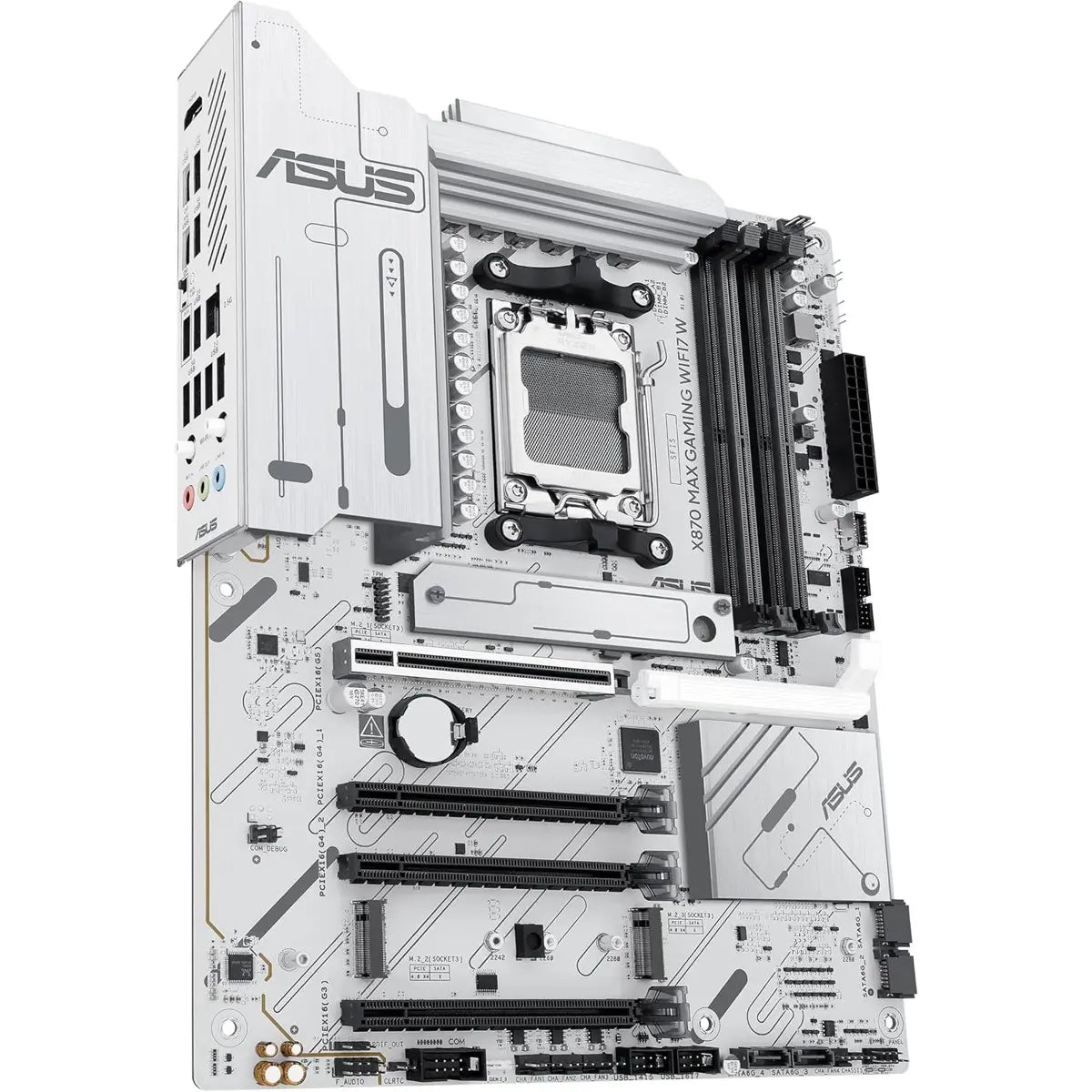 Asus X870 Max Gaming WIFI7 AMD AM5 ATX Motherboard - White