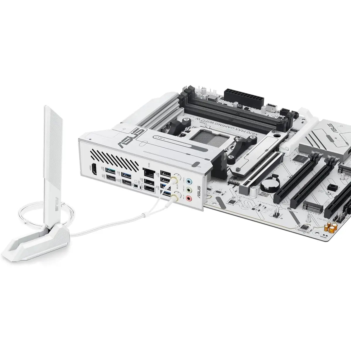 Asus X870 Max Gaming WIFI7 AMD AM5 ATX Motherboard - White
