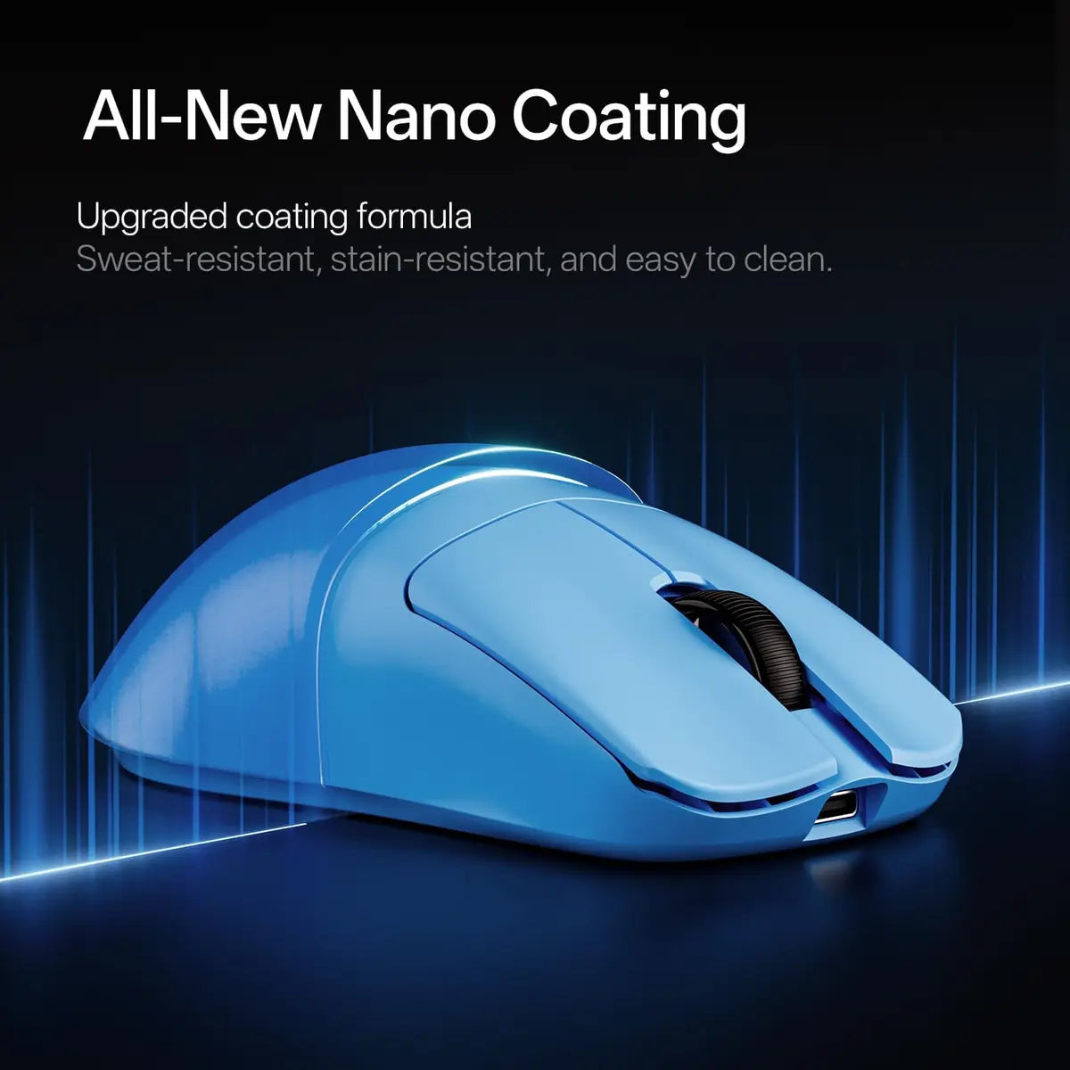ATK Blazing Sky F1 V3 Series Esports Wireless Mouse - Pearl Blue