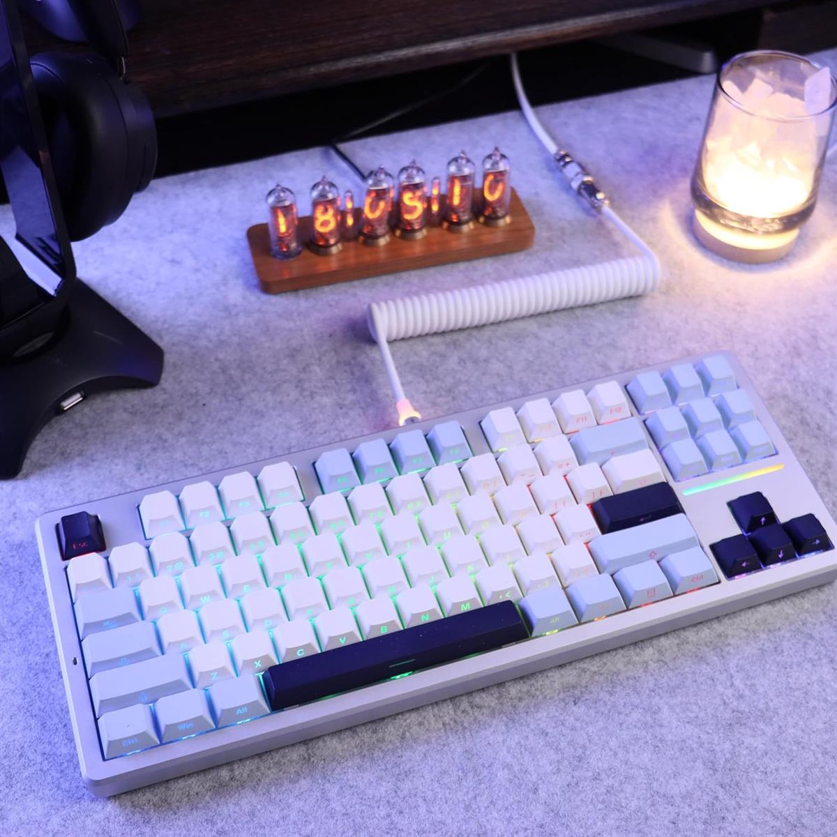 Attack Shark x Mamba Snake C01 Custom Coiled USB C to A Cable - Gray