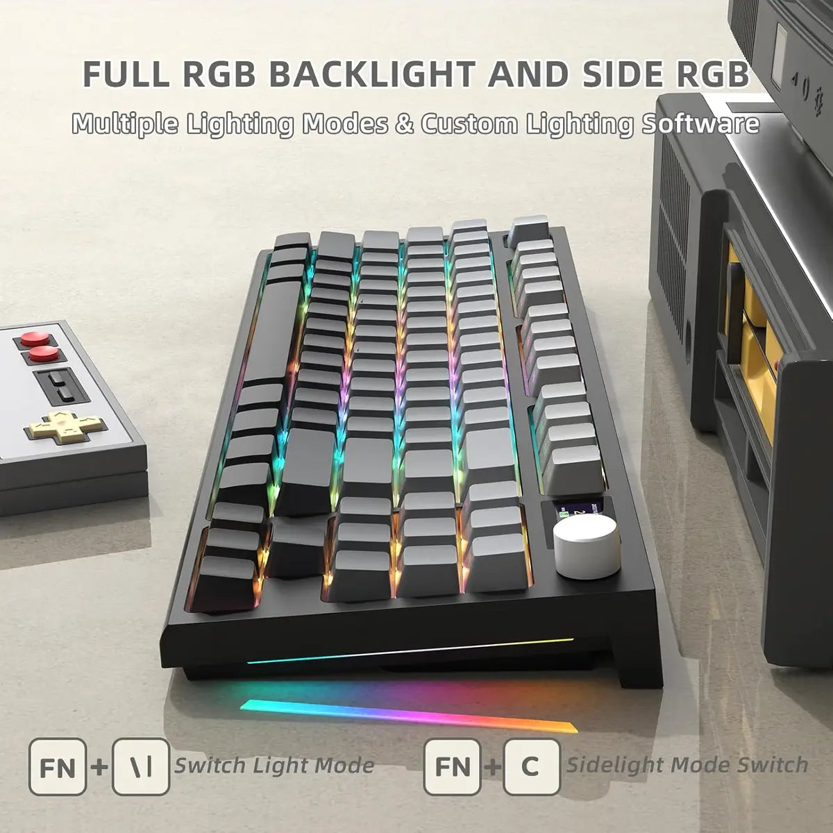 Attack Shark K86 Wireless Mechanical Keyboard - Moonlight