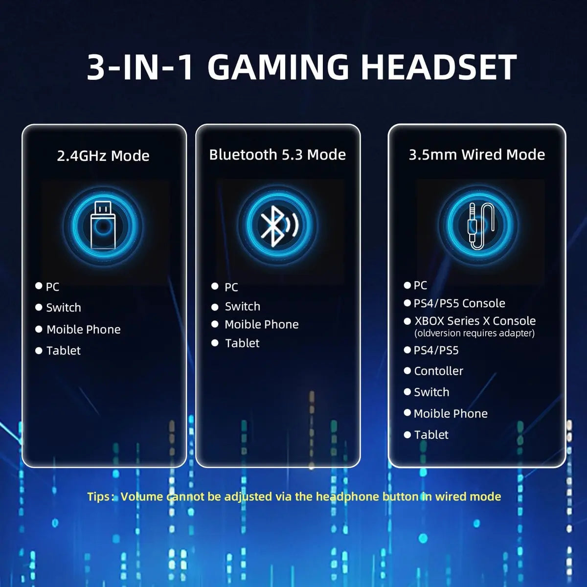 Attack Shark L80Pro Wireless Gaming Headset - Black
