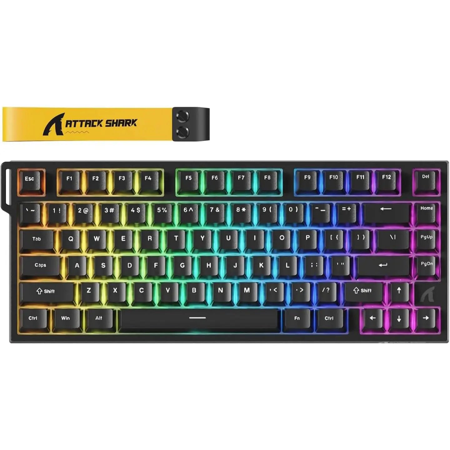 Attack Shark R82 HE Rapid Trigger TKL Wired Gaming Keyboard - Black