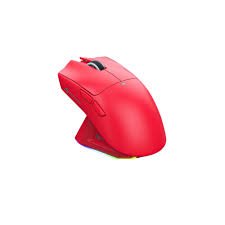 Attack Shark X11 Lightweight Wireless Gaming Mouse with RGB Charging Dock - Red