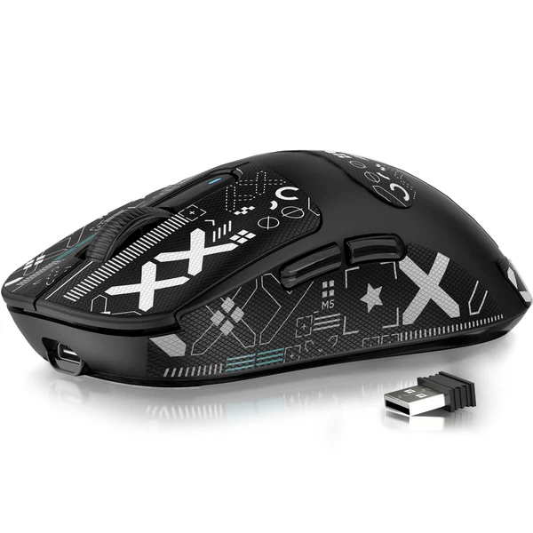 Attack Shark X3 49g Tri-Mode Lightweight Wireless Gaming Mouse - Black