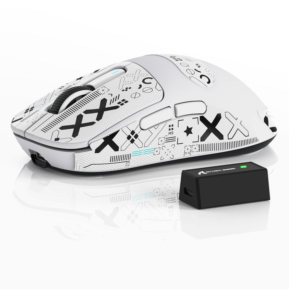 Attack Shark X3 Pro 4K/8K Wireless Gaming Mouse - White - PakByte Computers