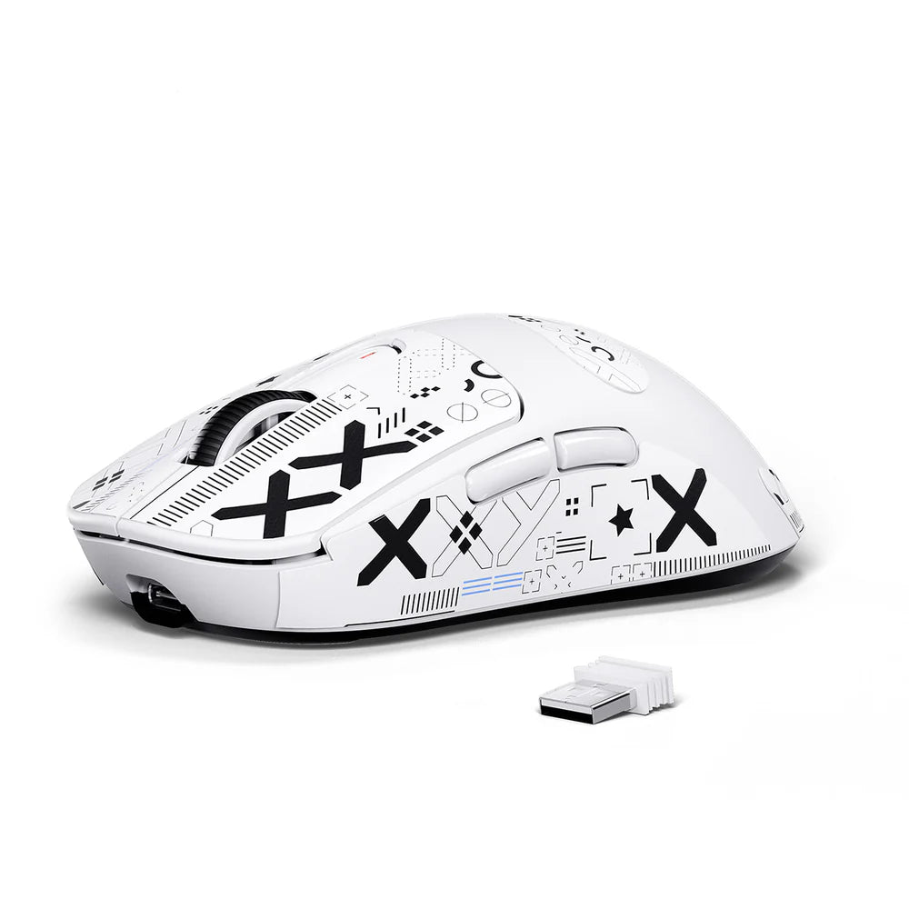 Attack Shark X3 49g Tri-Mode Lightweight Wireless Gaming Mouse - White