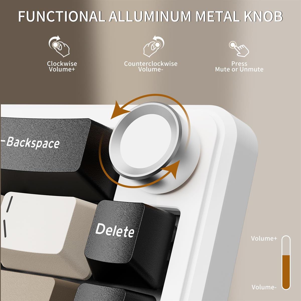 Attack Shark X66 Wireless Mechanical Gaming Keyboard - White Cheese - PakByte Computers