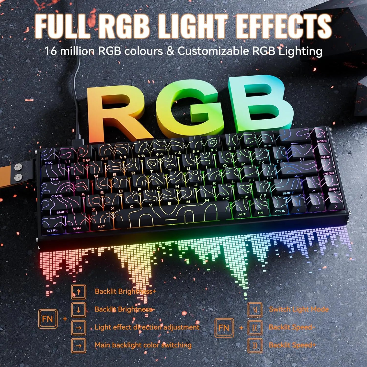 Attack Shark X68 HE Max Gaming Keyboard - Black - PakByte Computers