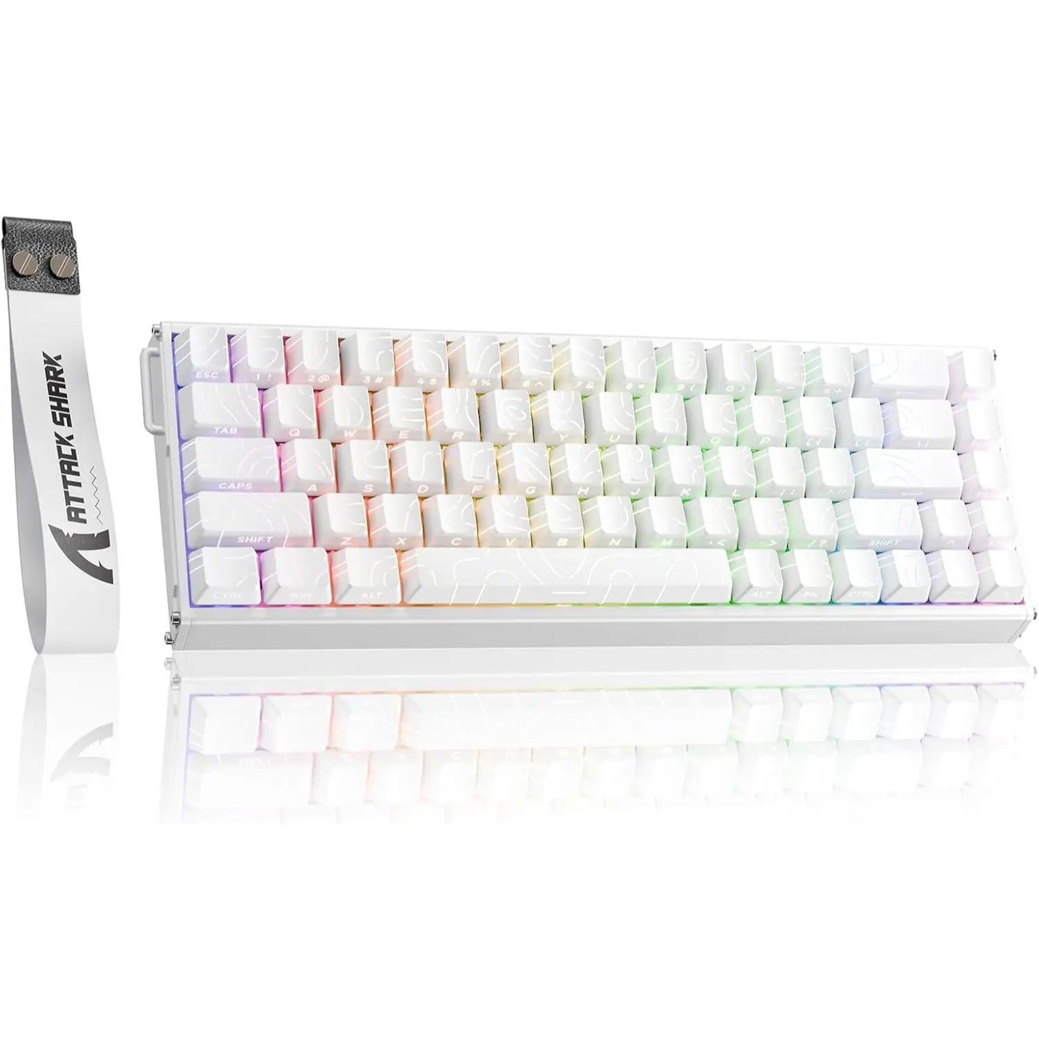 Attack Shark X68 HE Max TKL Gaming Keyboard - White - PakByte Computers