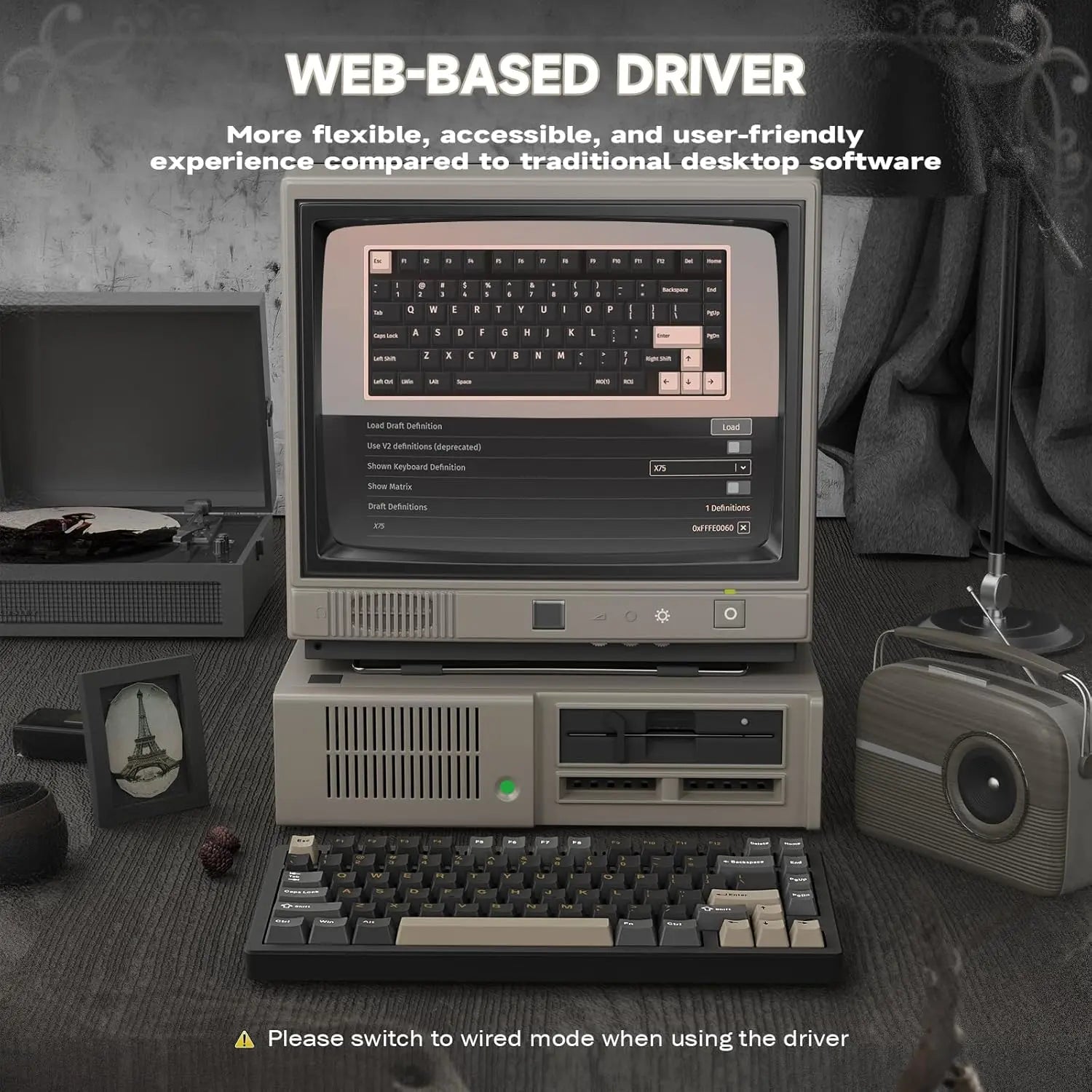 Attack Shark X75 Aluminum CNC Wireless Gaming Keyboard - Black - PakByte Computers