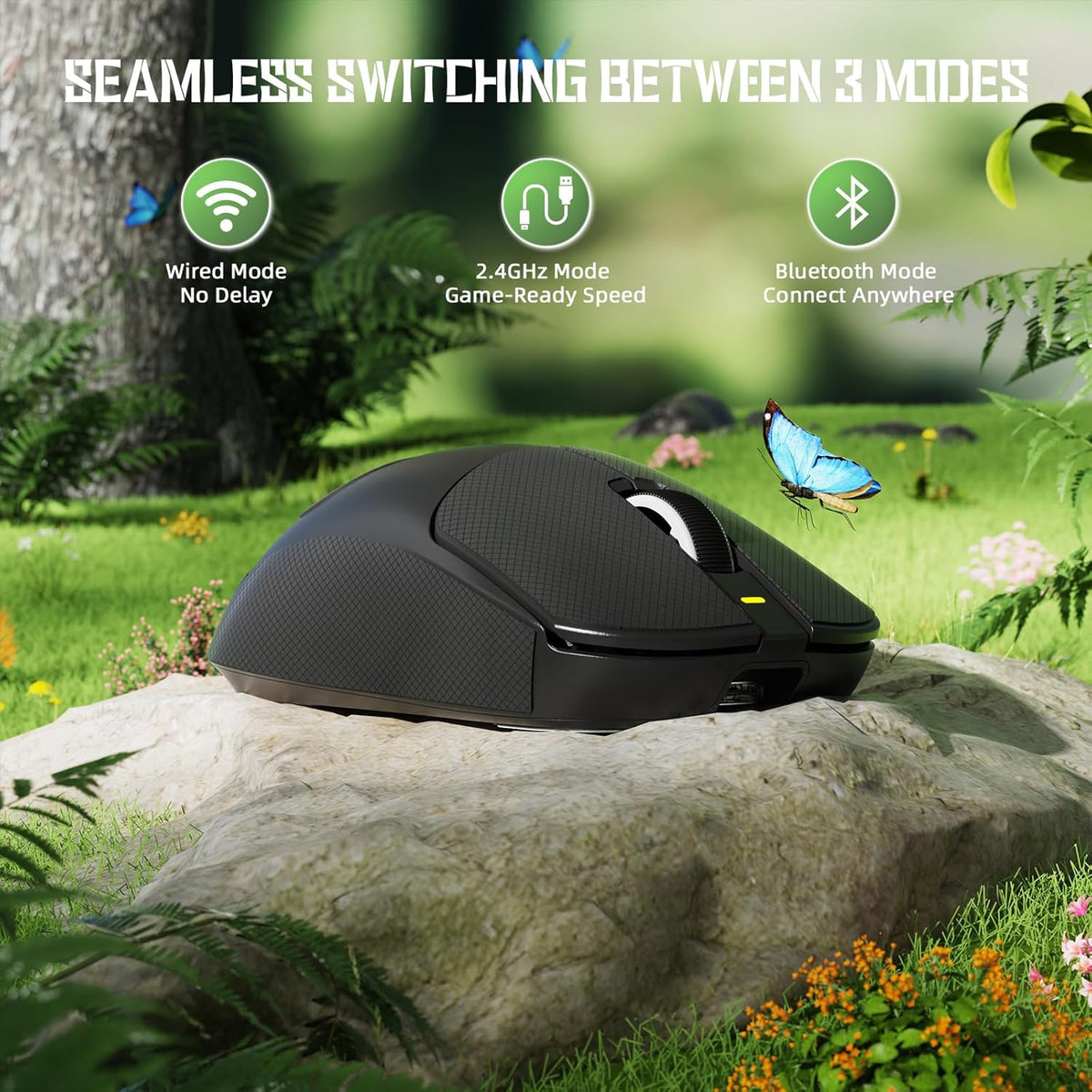 Attack Shark X8 SE Wireless Gaming Mouse - Black - PakByte Computers