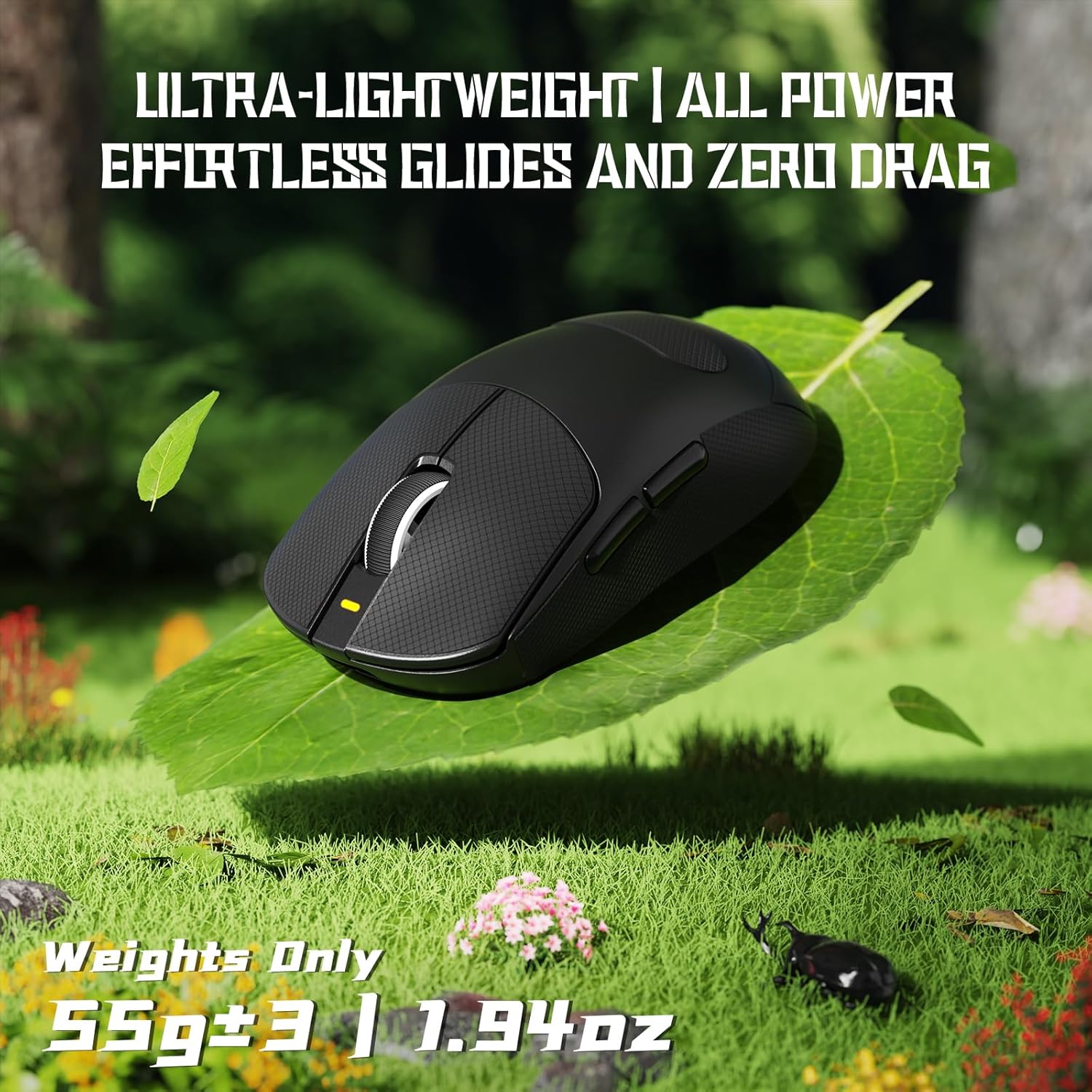 Attack Shark X8 SE Wireless Gaming Mouse - Black - PakByte Computers