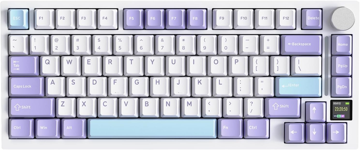Attack Shark X820 Ultra Wireless Keyboard - Lavender Blue - PakByte Computers