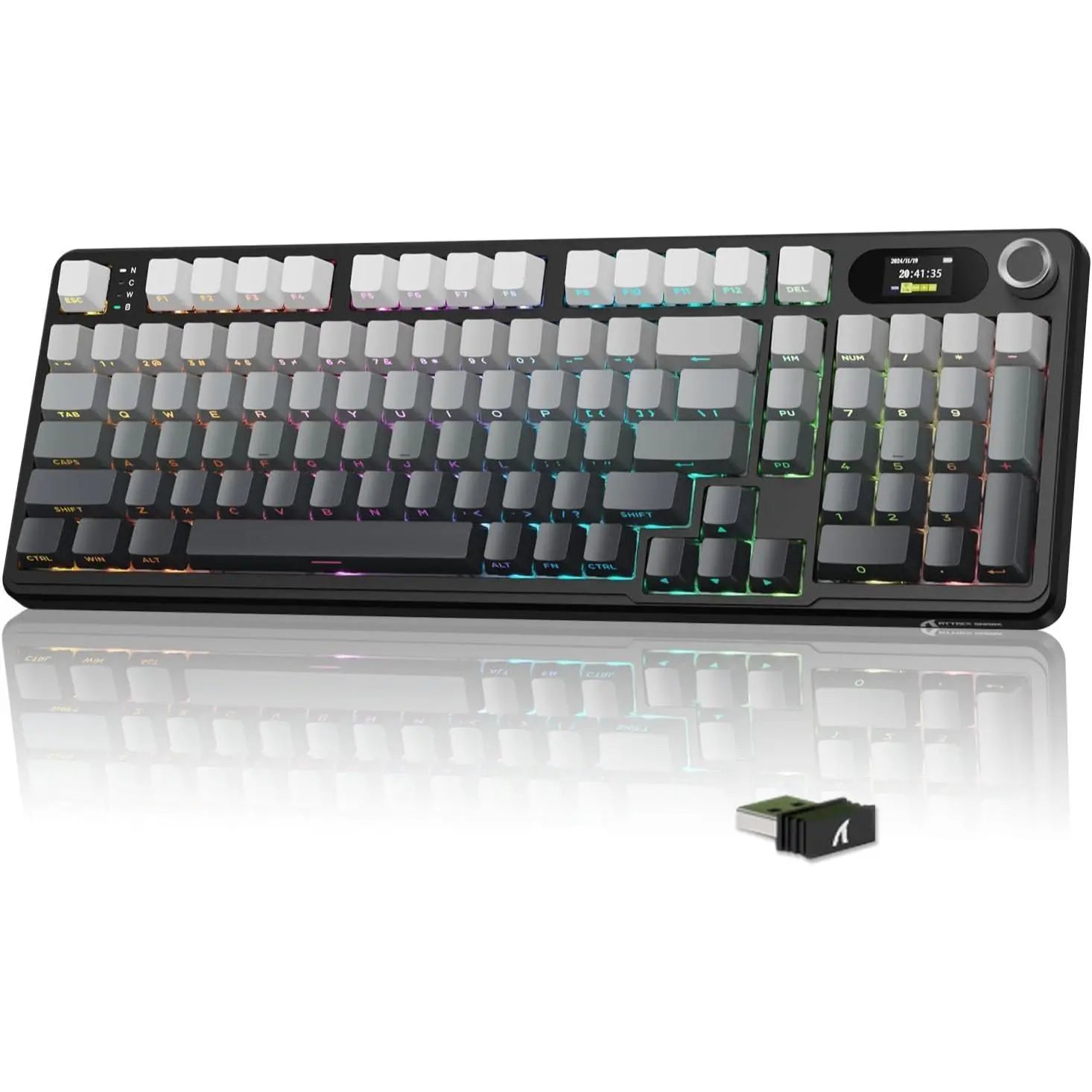 Attack Shark X98 Pro Wireless Mechanical Keyboard - Moonlight - PakByte Computers