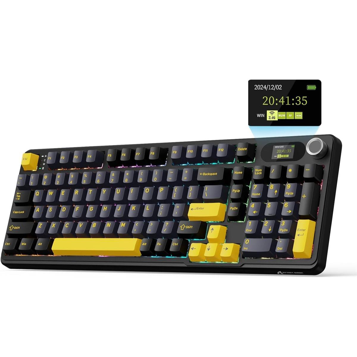 Attack Shark X98 Pro Wireless Mechanical Keyboard - Star Black - PakByte Computers