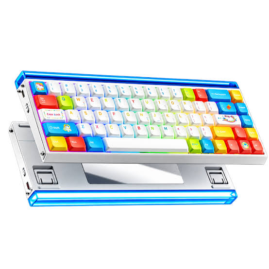 AULA HERO68 Mini Air Keyboard - Pink Rainbow - Sea Wave Switches