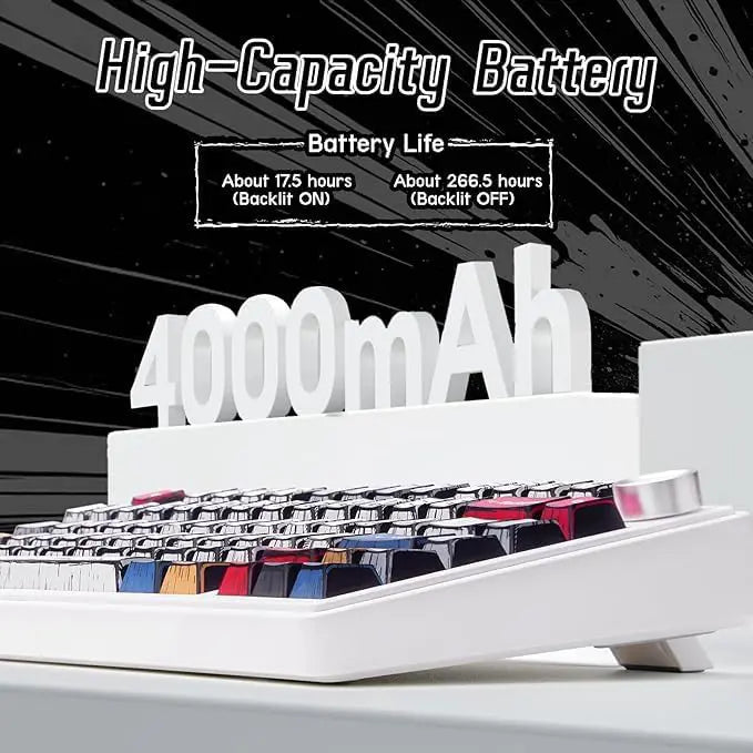 Aula F75 Wireless Creamy Mechanical Keyboard with RGB Backlit - Comic - PakByte Computers