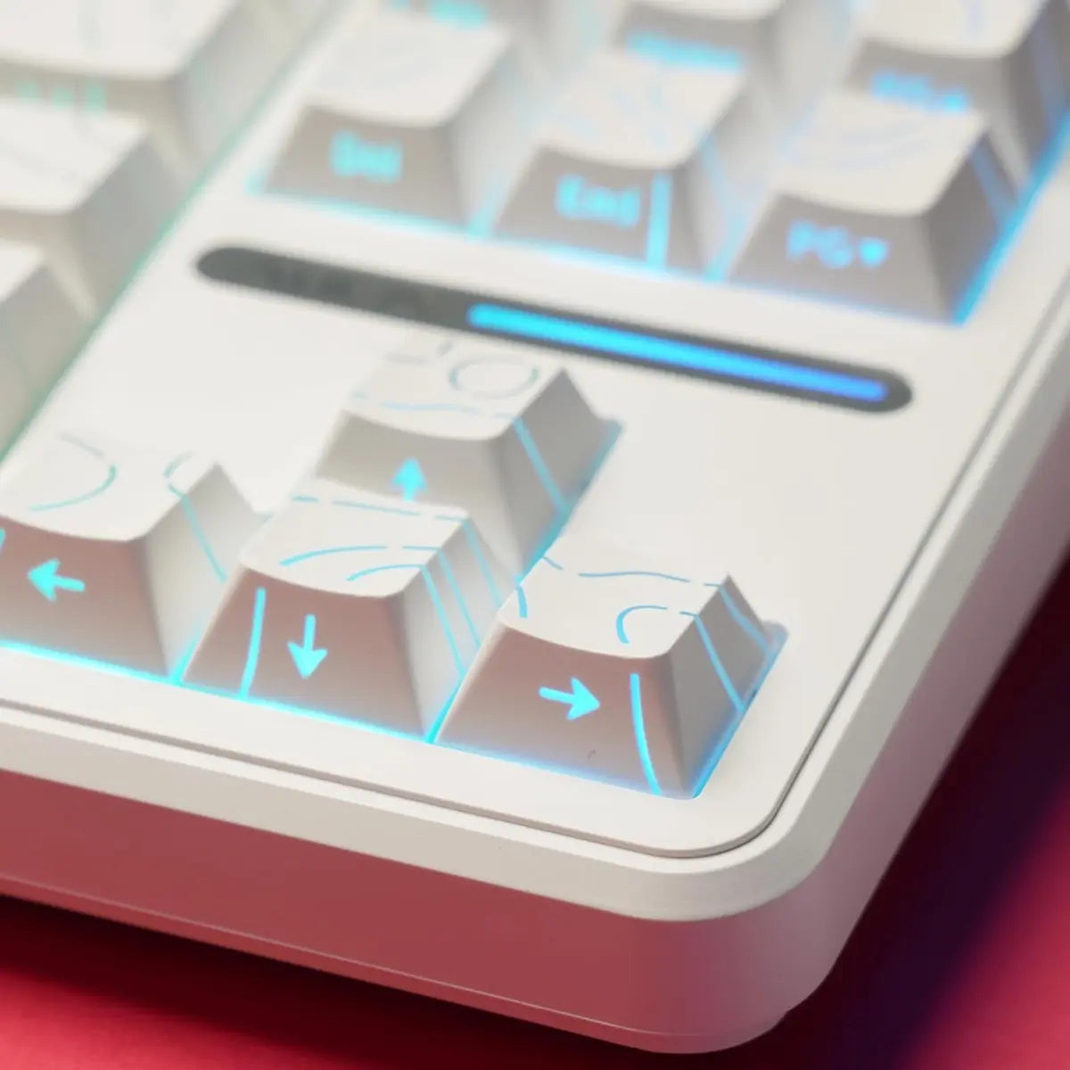 Aula F87 Pro Wireless Gasket Mechanical Keyboard - Contour White